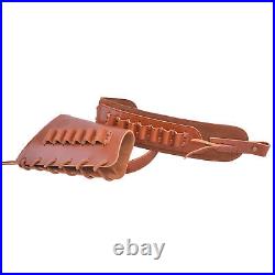 Leather Suede Combo of Rifle Buttstock Cover with Gun Slot Sling. 45-70.30-30.22
