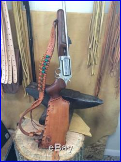 Leather gunstock Butt Stock And Sling cover shell holder Rossi circuit judge