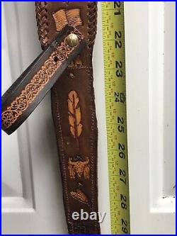 Leather hunting rifle sling