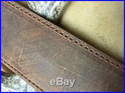 Leather padded rifle sling with Matching stock wrap Henry 45-70 Buffalo