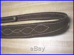 Leather rifle sling