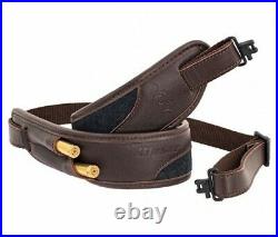 Leather rifle sling Blaser with wool