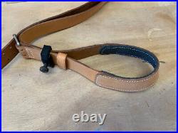 Leather single point rifle sling