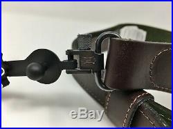 Levy's Leather SN85 GUIDE SERIES Dark Brown Lined Rifle Gun Sling & 1 Swivels