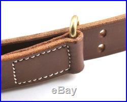M1907 LEATHER RIFLE SLING Dated 1942 M1 GARAND SPRINGFIELD Drum Dyed Leather