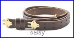 M1907 LEATHER RIFLE SLING M1 GARAND SPRINGFIELD Premium Drum Dyed Leather