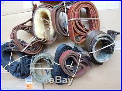 MIX Leather And Cloth Rifle Slings Grab Bag