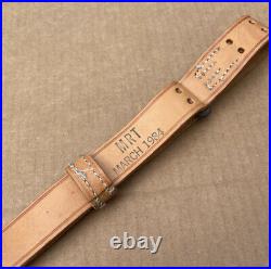 MRT Leather Rifle Sling Dated March 1984 M1 Garand Springfield 1903 Others More