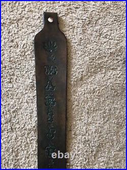 Marijuana Custom Leather Rifle Sling Hand Tooled And Made in the USA