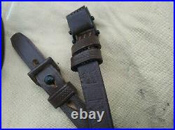 Mauser K98 & US M1 GARAND leather Rifle Slings. Nice reproductions