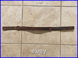 Military Vintage Leather Carabiner Rifle Sling