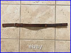 Military Vintage Leather Carabiner Rifle Sling