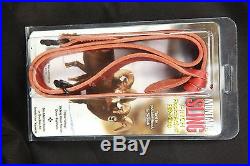 Montana Rapid Adjust Leather 1 Rifle Sling & QD Swivels In Factory Packing