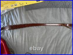 Murray Brothers quick rifle leather sling withHand Tooled Oak Leaf design