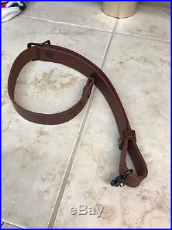 Murray Custom Leather A-1 Quick Set Rifle Sling Handmade Leather & Ammo Carrier