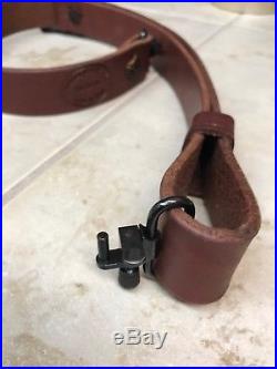 Murray Custom Leather A-1 Quick Set Rifle Sling Handmade Leather & Ammo Carrier