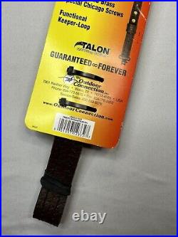 NEW Outdoor Connection Padded Leather Gun Rifle Sling Talon TOC Swivels Strap
