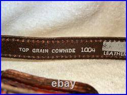 NOS Vintage Standing Elk Scene Rifle/Shotgun Gun Sling Padded Top Grain #1004