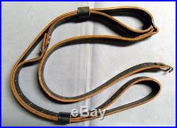 National Match Rifle Sling Black Latigo Leather- 60 inches Made by John Weller