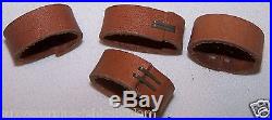 Natural Leather Rifle Sling Keepers 1/2W x 1 1/2L Lot of 4 E227