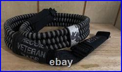 New Custom Made Veteran Recoil Rifle Sling Paracord tight and heavy adj length