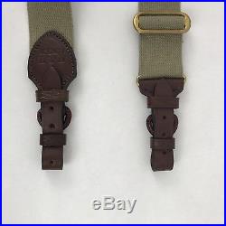 New Leather Rifle Sling Hand Sewn 2 webbing with 7/8 straps Holland & Holland