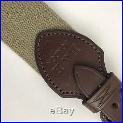 New Leather Rifle Sling Hand Sewn 2 webbing with 7/8 straps Holland & Holland