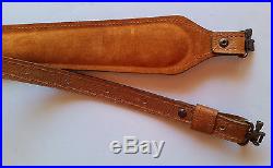New Redhead Leather Padded Gun Rifle Sling with Swivels / Adjustable