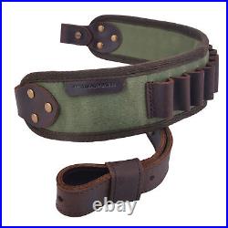 OP Leather Rifle Gun Shell Buttstock with Shoulder Sling Swivels For. 308.270