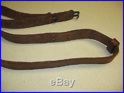 ORIGINAL WWII'BOYT 42' LEATHER RIFLE SLING FOR M1 GARAND OR 1903 SRRINGFIELD