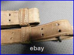 Orig WW1-WW2 Model 1907 leather rifle sling. G&K. 1918 dated