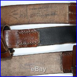 Original Genuine leather Mosin-Nagant rifle carrying sling Marked