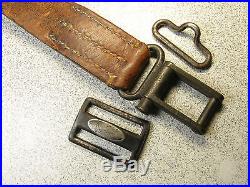 Original German Mauser Gew 98 Leather Rifle Sling Complete with Hardware