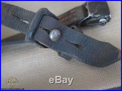 Original WW2 Mauser K98 Rifle Sling 8mm German WWII Leather Carry Sling 1940s