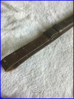 Original WWII M1907 Leather Sling for M1 Garand, 1903 Springfield Rifles