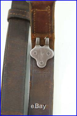 Original WWII U. S. MILSCO 1943 M1 Garand Springfield M1907 Leather Rifle Sling