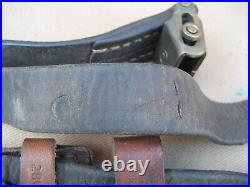 Original WWII WW2 Era Israeli Mauser Rifle Leather Sling Y 2804-0252 Old Vintage