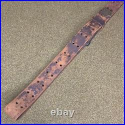 Original WWI US M1907 Leather Rifle Sling Dated 1918 Inspector W. J. D. (#2)