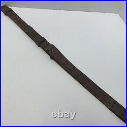 Original WWI US Military M1907 Leather Rifle Sling Maker Not Visible