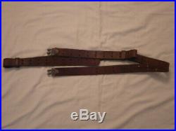 Original WW II US Army Leather Rifle Sling, Garand, Springfield