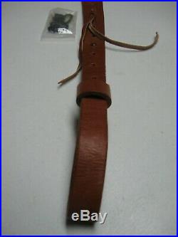 Original Weatherby 1 Leather Rifle Sling NOS- withDetachable Swivels