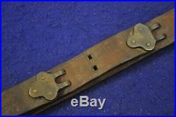 Original Wwi & Wwii Us Gi Issue M1907 Leather Rifle Sling For 1903 & M1 Rifle