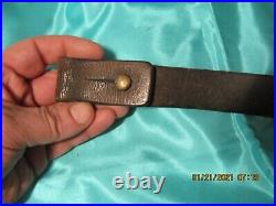 Original Wwii Japanese Rifle Sling! Leather! Rare Arisaka Accessory! Solid