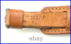 Pathfinder Brown Leather Rifle Sling HPT Padded Hunting Deer Stag Tooling