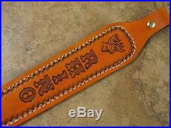 Pre-Order PADDED Custom personalized WITH YOUR NAME Leather Rifle Sling