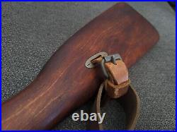 RARE Pebbled Leather WWII Mosin Nagant Russian 91/30 Rifle Sling & Sniper Stock