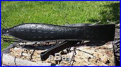 RESERVED FOR gator 4570 Genuine Leather Black Premium Select Gator Rifle Sling