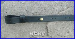 Rare -vtg Tex Shoemaker, Black Basketweave Beavertail Style Rifle Sling