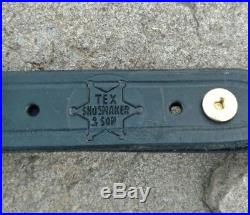 Rare -vtg Tex Shoemaker, Black Basketweave Beavertail Style Rifle Sling