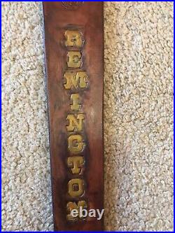 Remington Custom Leather Rife Sling Hand Tooled And Made in the USA